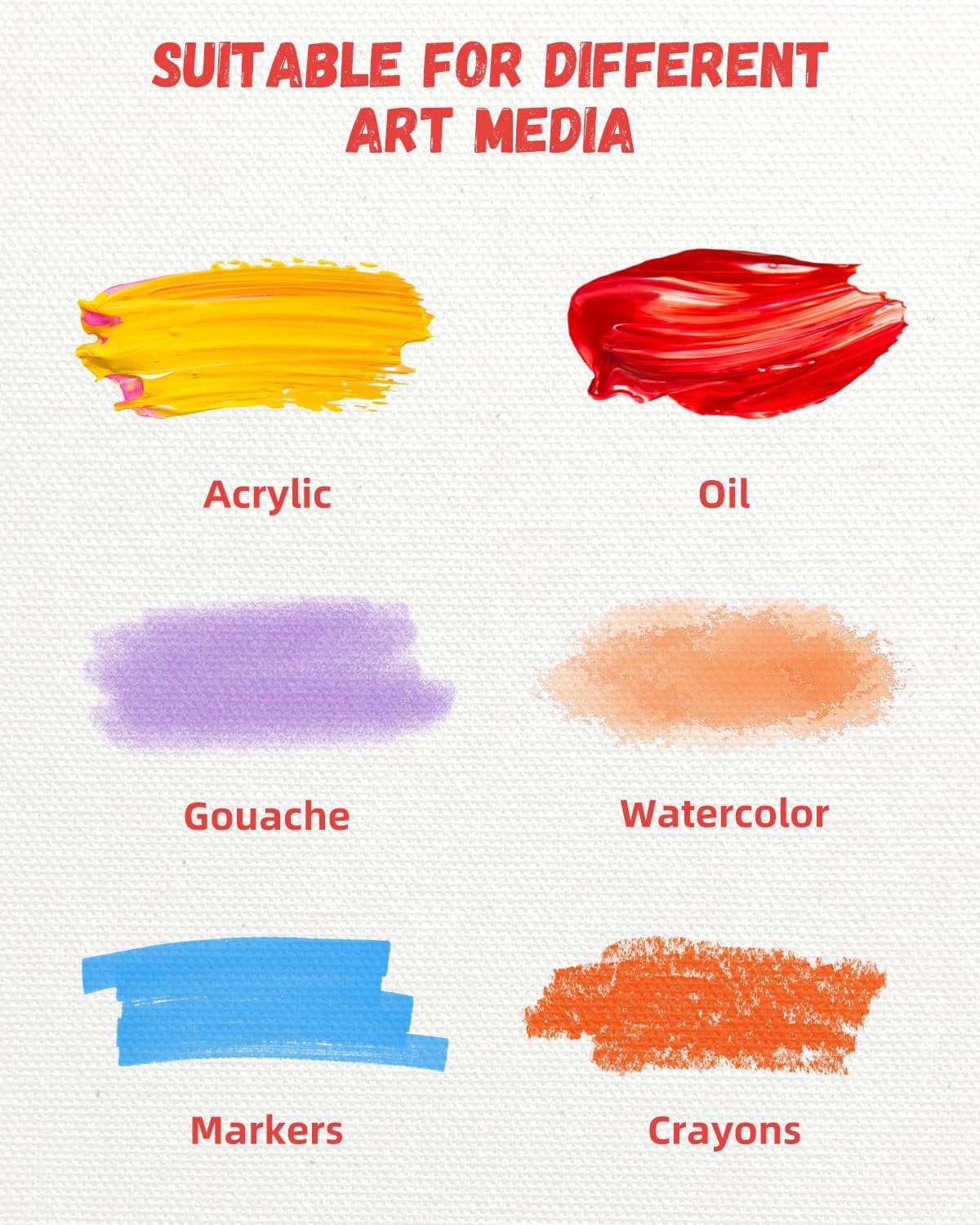 Simetufy 12 Pack 11X14 Inch Canvas Panels, 100% Cotton, Acid-Free, Gesso Primed, Ready to Paint, Suitable for Acrylics, Oil, Watercolor image number 3