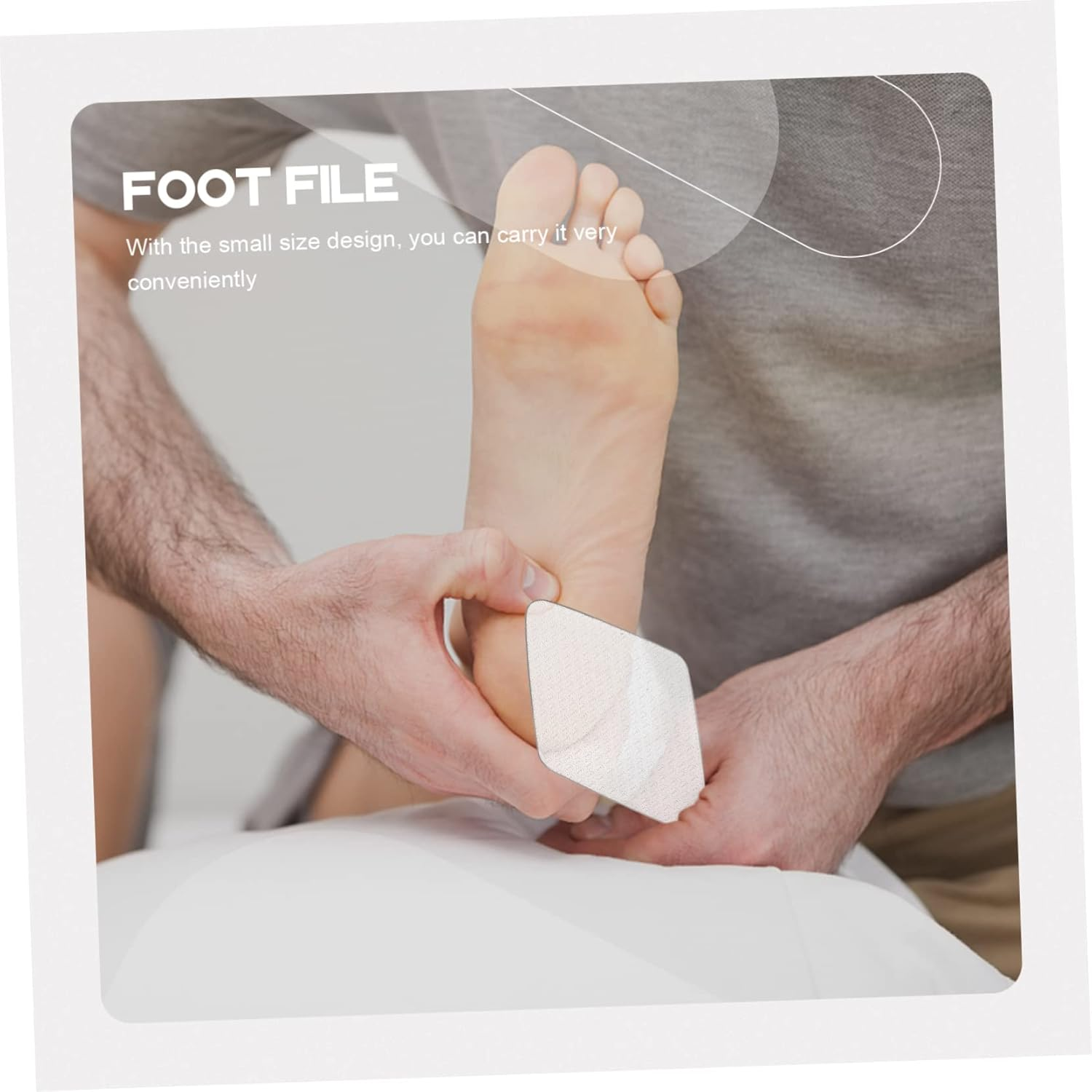 Foot Care Tool Glass Foot File Ergonomic Design Easy to Hold for Callus Dead Skin Removal