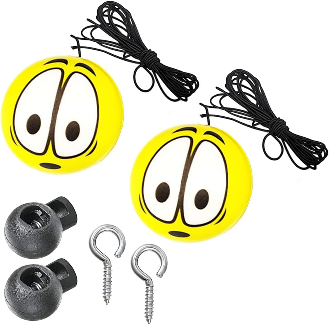 2PCS Garage Parking Aid-Parking Ball, Parking Ball Guide System, Retractable Parking Assist Ball, Parking Assistant with Ball Sensor Assist Solution, Perfect Garage Car Stopper for Vehicles (Big Eye)