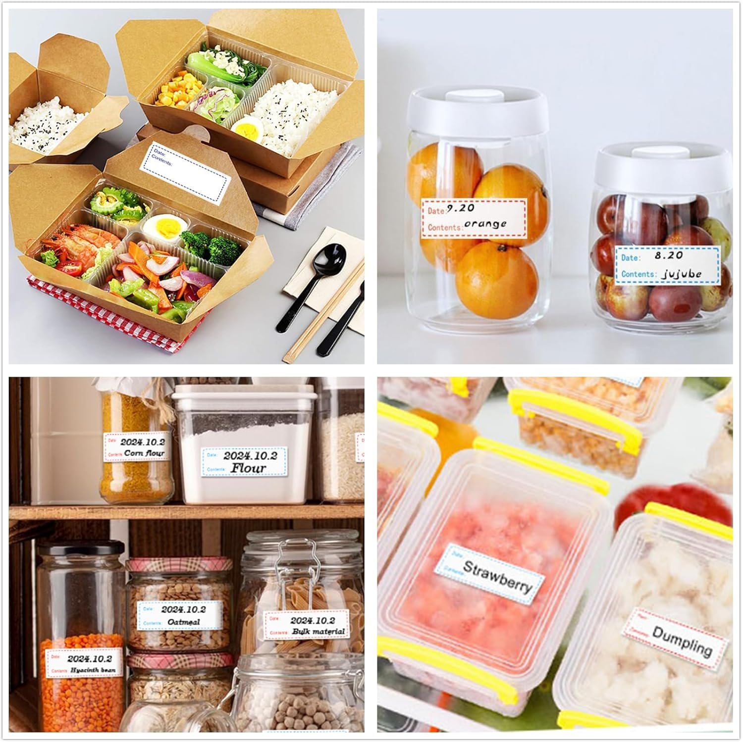 300 Pcs Adhesive Name Tag Labels Stickers for Containers, 3" X1" Blank Name Tag Category Tags for Kitchen, Office, School, Meeting, Parties, Warehouses image number 6