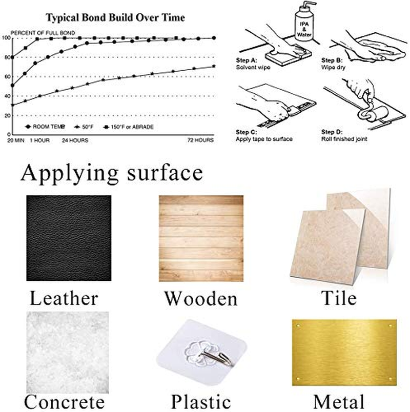 Double Sided Mounting Tape 0.39&rdquo; X 32.8 Ft 300LSE Strong Adhesive Heavy Duty Transparent Foam Transfer Tape for LED Strip Light Office Home Car Deco(9495B) image number 3