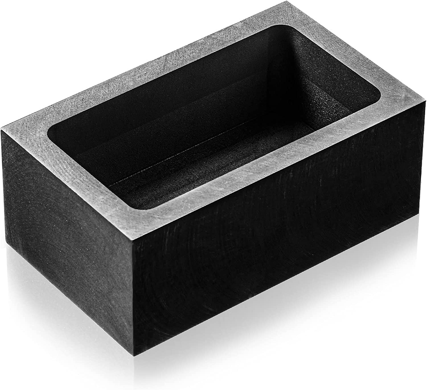 2 Kg Graphite Ingot Mold Crucible Casting Mould Silver Gold Ingot Mould for Gold Silver Metal Aluminum Copper Melting Casting Refining, 85 X 45 X 30 Mm (1 Piece) image number 4