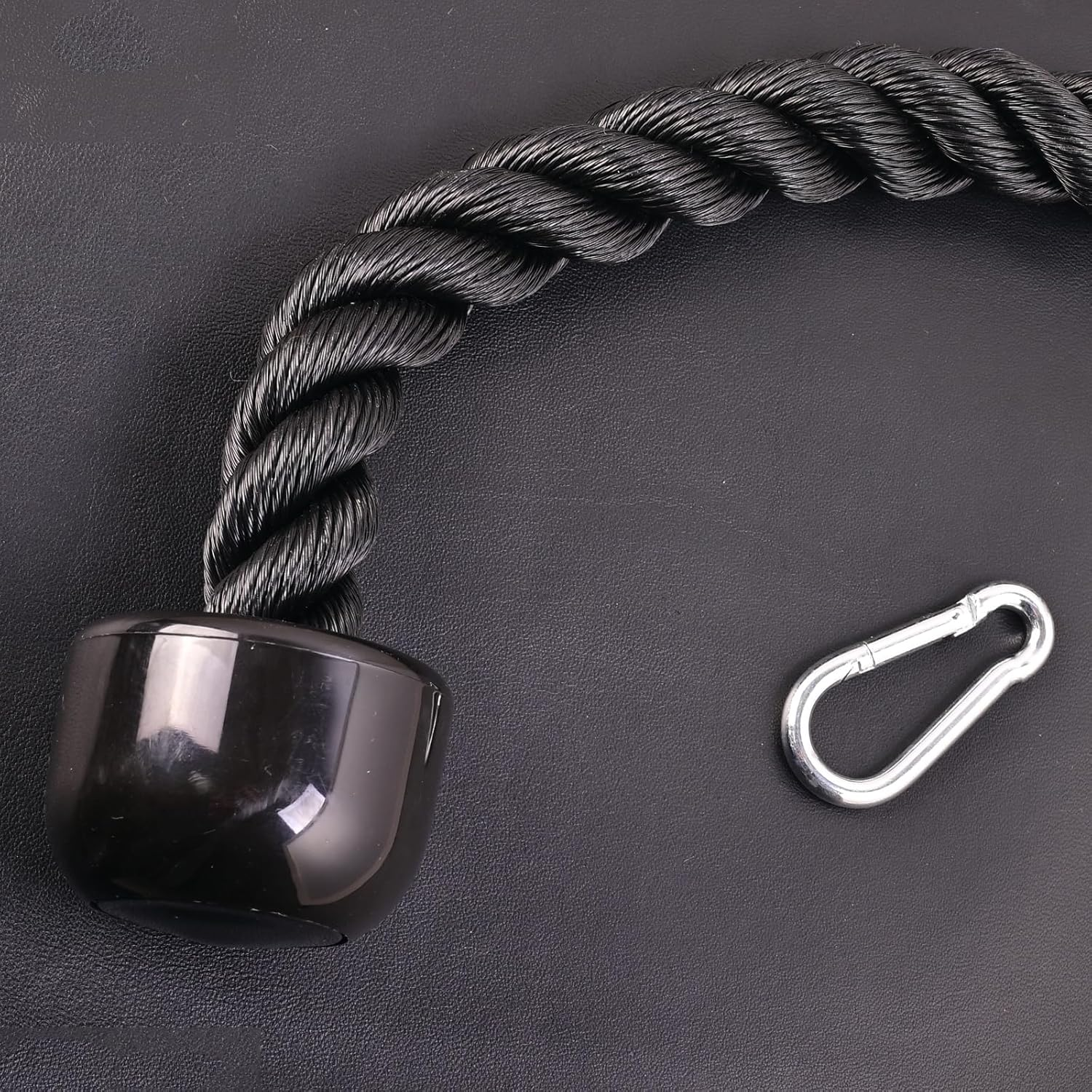 Tricep Rope Pull Down,Heavy Duty Triceps Kit Easy to Grip & Non Slip Cable Attachment Ideal for Home Gym Face Pulls Tricep Push down Rope System image number 3