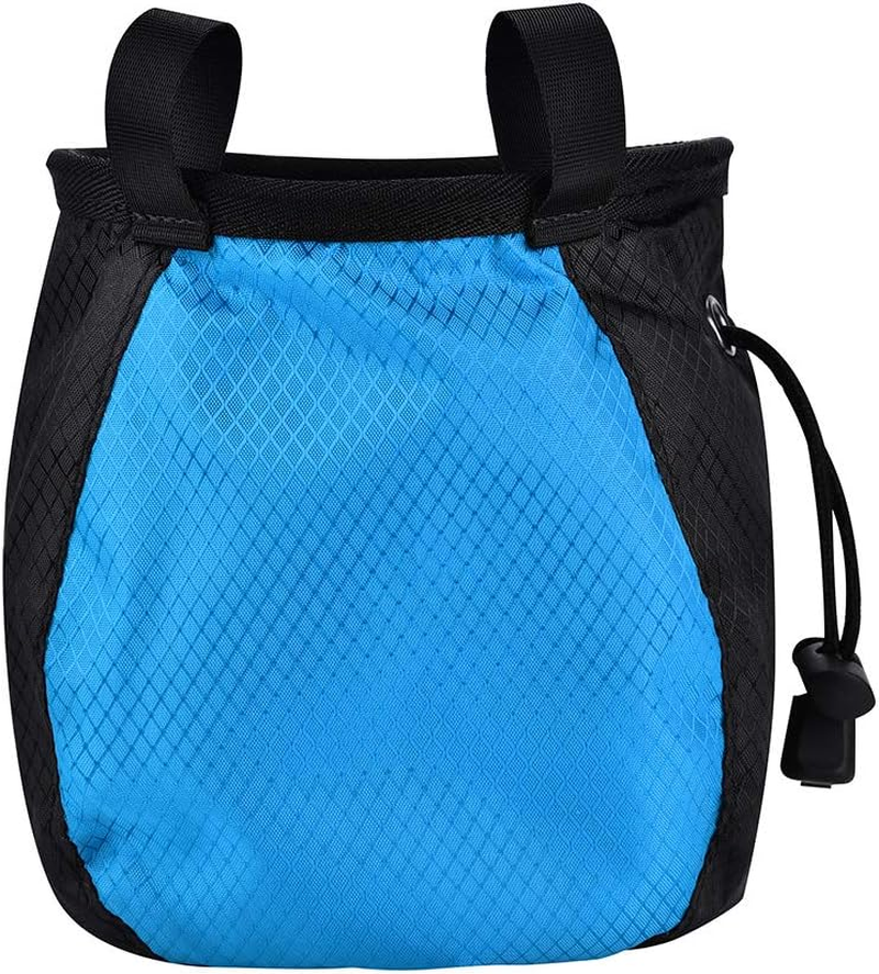 Climber Chalk Bag, Powder Bag Dirt-Proof Ployester Rock Climbing Bag, Body Building Gym Use for Mountain Climbing Lovers(Blue) image number 3