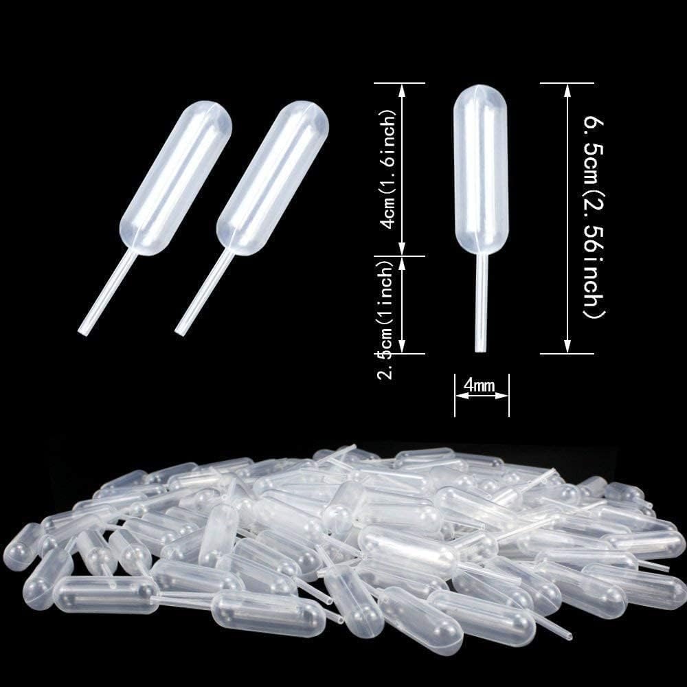 200Pcs 4Ml Plastic Pipettes Squeeze Transfer Pipettes Suitable for Chocolate, Cupcakes, Strawberries