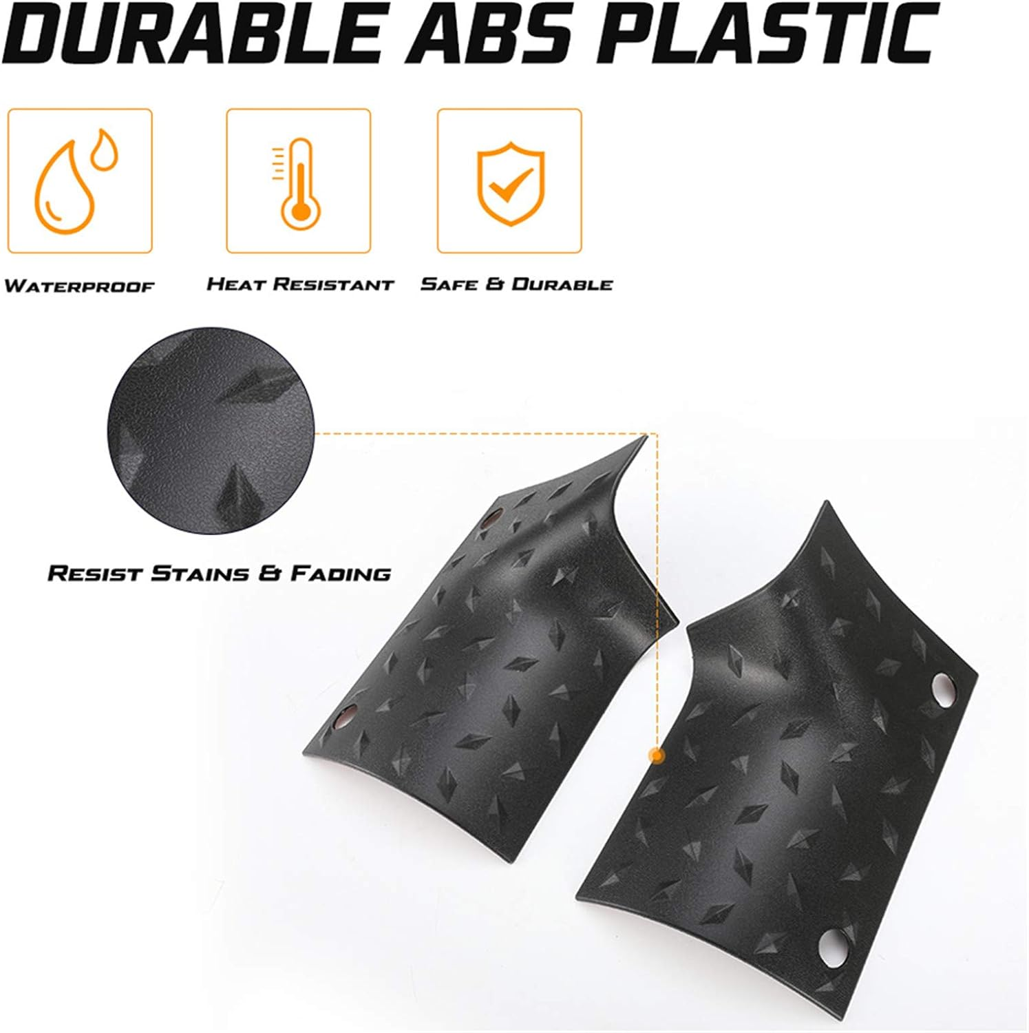 KIWI MASTER Cowl Body Armor Outer Cowl Covers JL Corner Guards for 2018 2019 Jeep Wrangler JL Gladiator Sahara Sport Rubicon, JL Exterior Accessories Parts, Black