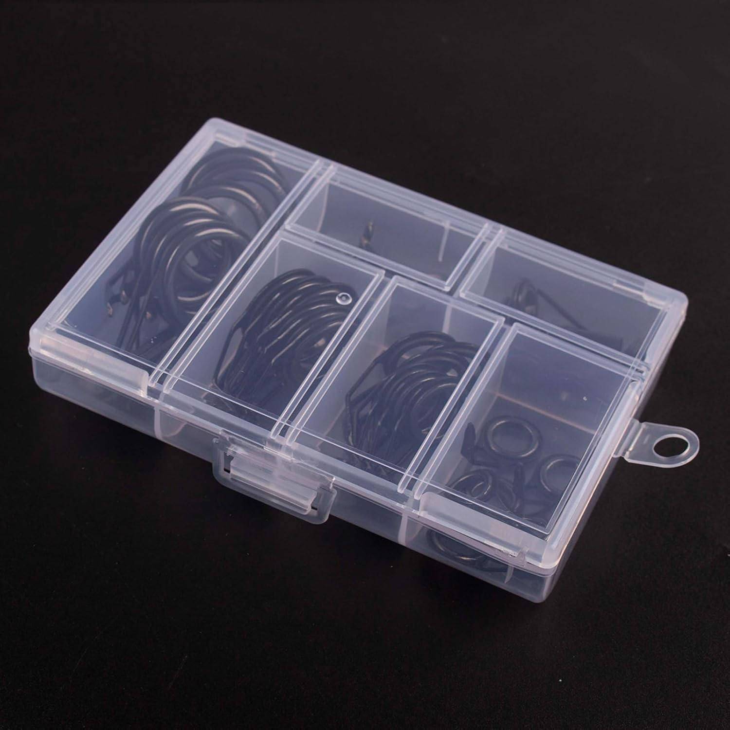 35Pcs Fishing Rod Repair Kit Ceramic High Carbon Steel Fishing Rod Guides image number 1