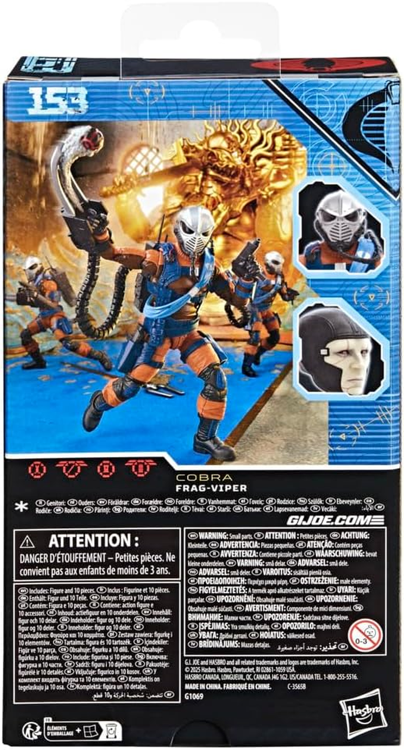 G.I. Joe Classified Series #153, Frag-Viper, Collectible 6 Inch Action Figure with 10 Accessories image number 3