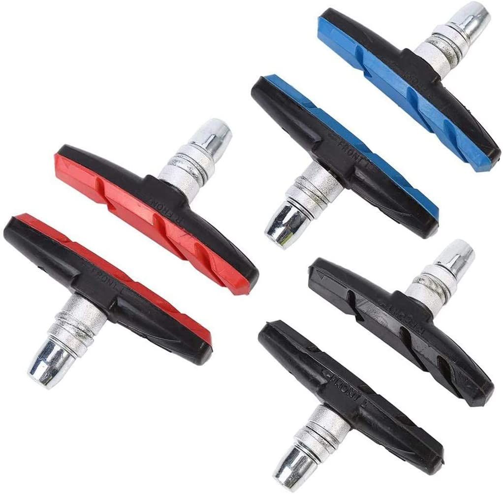 PLATTBK Bike Brake Pads 2 Pairs with Installation Tool No Noise Long 70Mm Rubber Durable V-Brake Pads for Mountain Bicycle image number 6