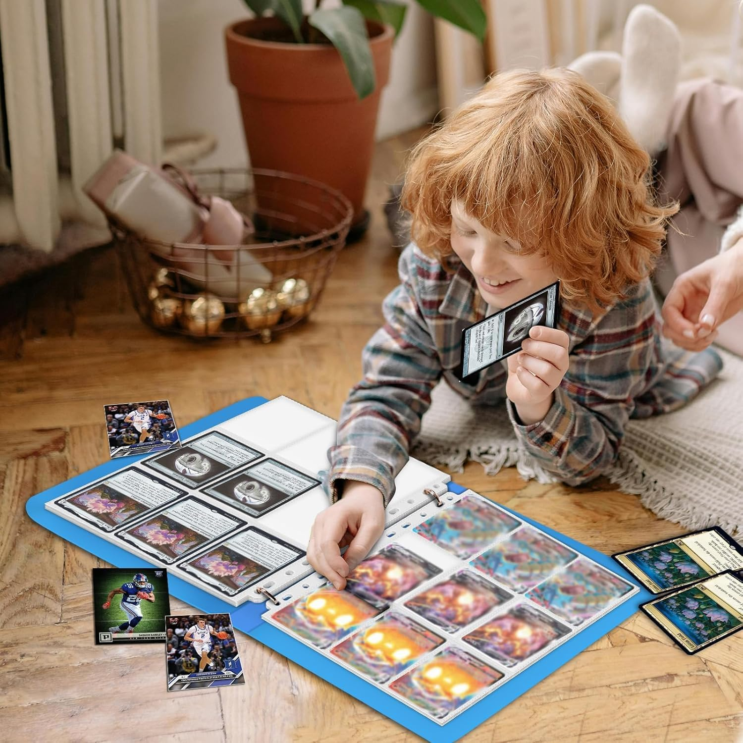 50 Pack 9 Pocket Trading Card Sleeves Pages &ndash; Premium Protector Sheets for Sport Cards & Kpop Photocards | Fits 3-Ring Binder | Game Cards, Coupons Holder (Durable & Clear) image number 2