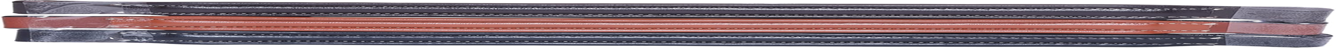 Majestic Ally Straight Crystal Padded Premium Leather English Browband for Horse Bridle - Black image number 5