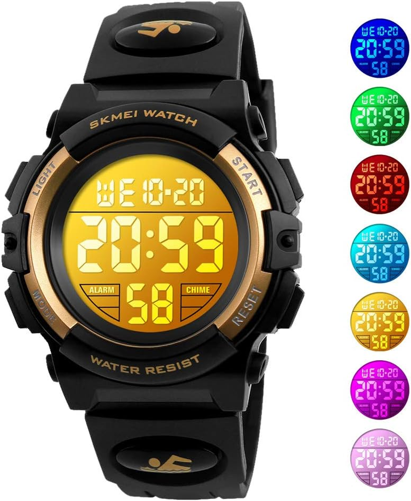 Kids Watch, Boys Sports Digital Waterproof Led Watches with Alarm Wrist Watches for Boy Girls Children image number 2