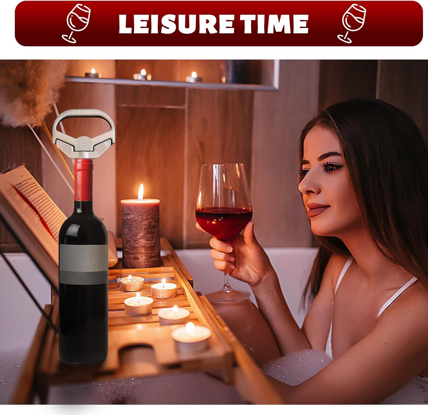 3 in 1 Ah-So Wine Opener & Wine Cork Openers,Ah so Wine Opener for Connoisseurs to Remove the Older and Fragile Wine Corks,Old Wine Corkscrew Wine Bottle Openers(Classic) image number 3