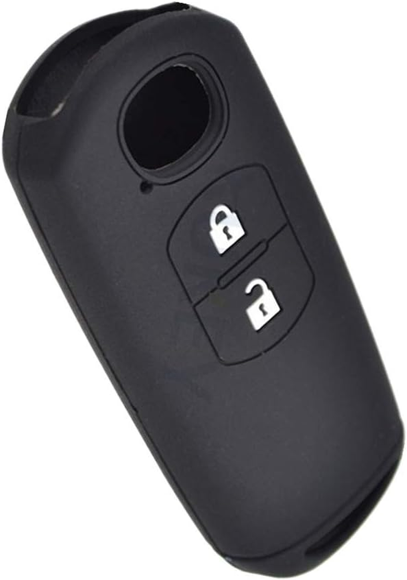 Silicone Car Key Cover Case for Mazda 2 3 5 6 CX-3 CX-5 CX-7 CX-9 Speed Miata MX5 Remote Fob 2 3 4 Buttons (2 Buttons) image number 3