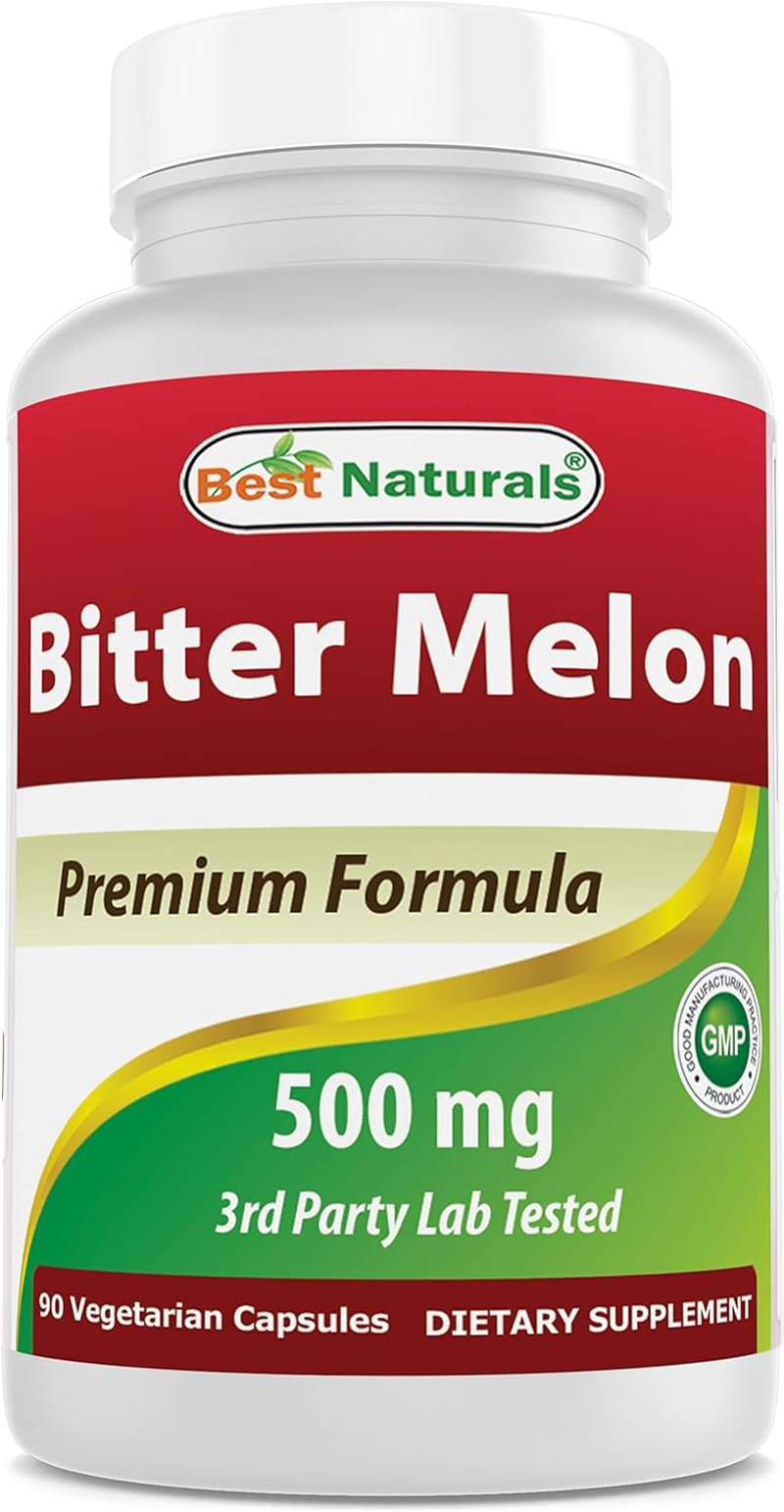 Best Naturals Bitter Melon Extract 500Mg 90 Veggie Capsules image number 1
