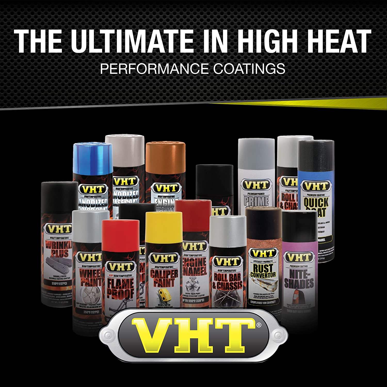 VHT High Temperature Plastic Paint Matte Black image number 2