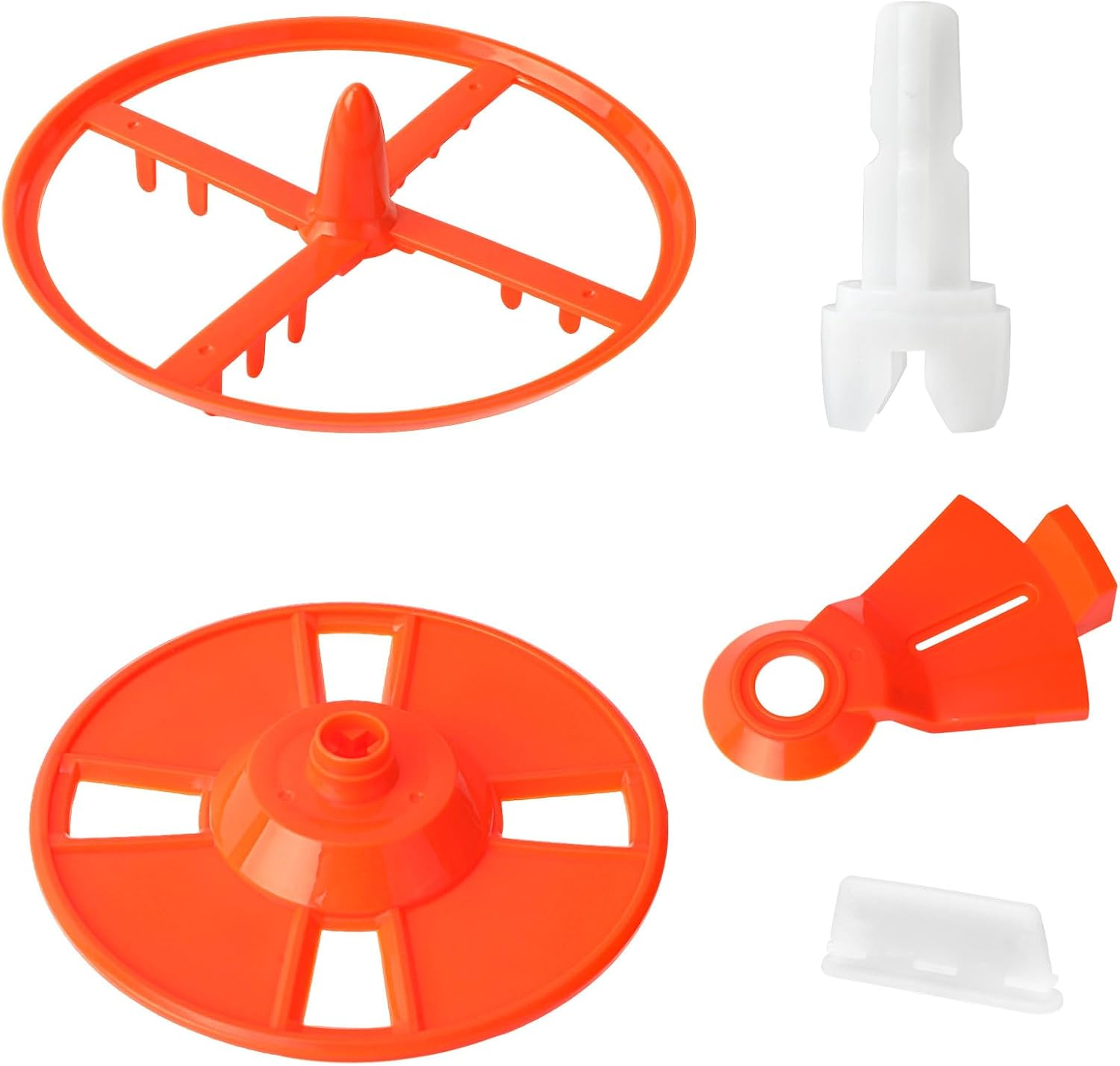 BOXOB 5 Pcs Replacement Parts Compatible with Baby Brezza Formula Pro Advanced and Wifi Model FRP0046 FRP0047 FRP0048 FRP0066, Includes Stirring Wheel Locking Cover Measuring Wheel Axle & Scraper