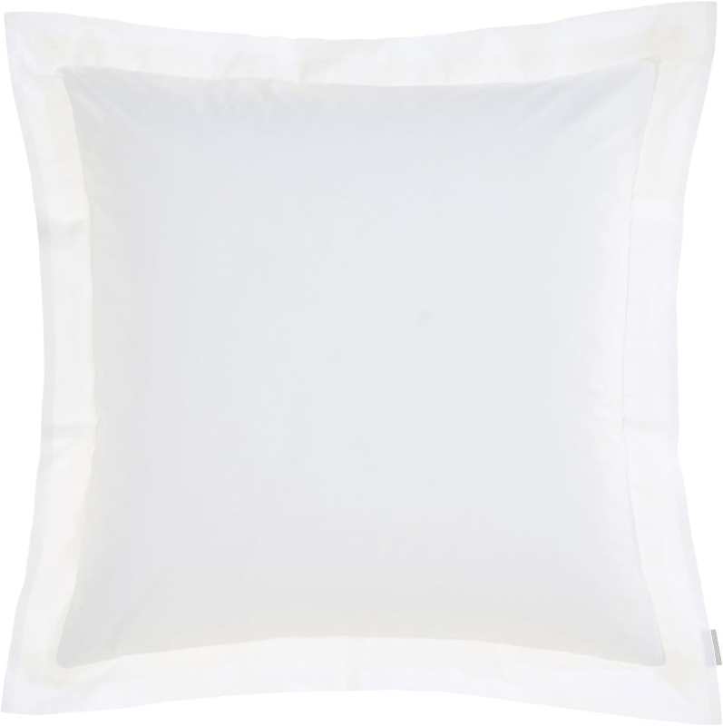 Linen House 300TC Cotton Percale European Pillowcase, Charcoal