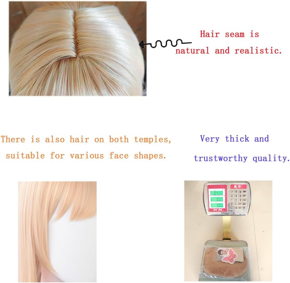 My Dress up Darling Cosplay Wig Yellow Pink Gradient Long Straight Actual Ombre (Kitagawa Marin) image number 3