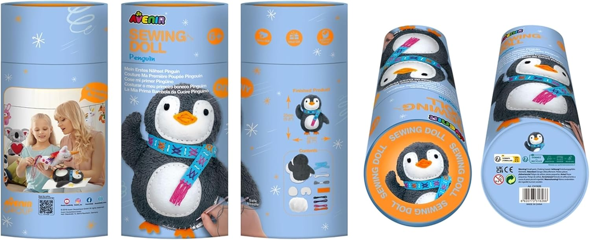 Avenir CH1626 Sewing Doll Penguin image number 3