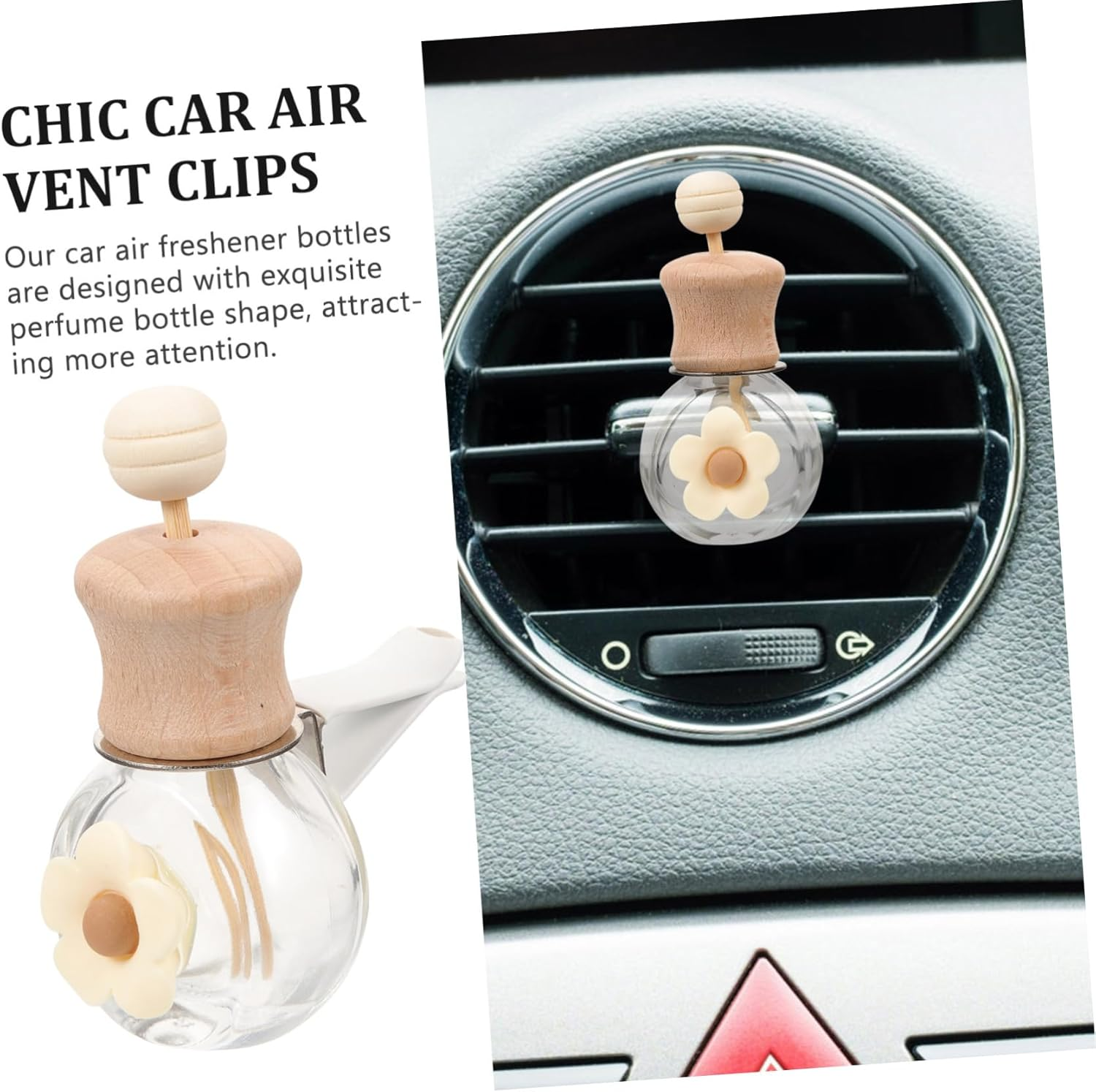 Essential Oil Sprayer Dispenser Car Perfume Diffuser Bottle Refillable Car Air Freshener Empty for Auto Interior image number 2