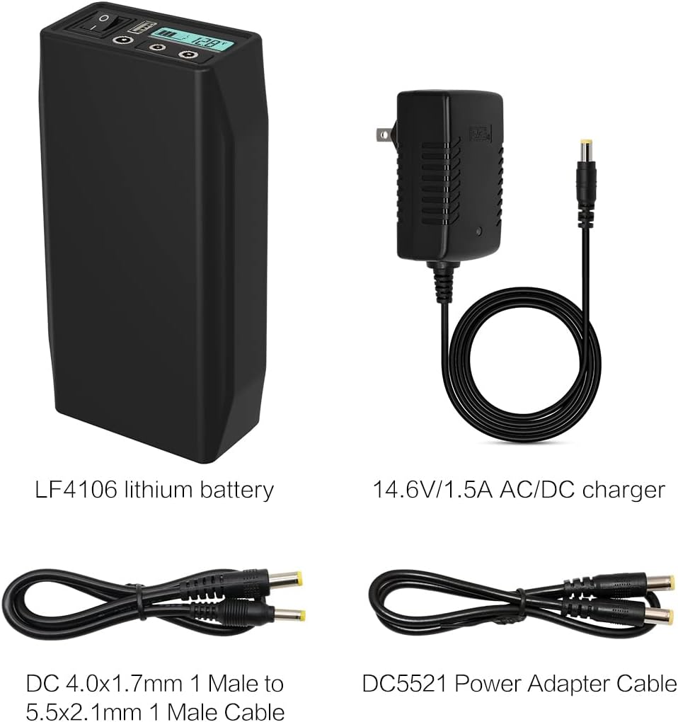 Talentcell 12V Lifepo4 Battery Pack LF4106, 2000 Cycles Rechargeable 12.8V 6Ah 76.8Wh Lithium Iron Phosphate Battery with DC 12/9/6 Volt and 5V USB Output for LED Strip, CCTV Camera, Mobile and More image number 4