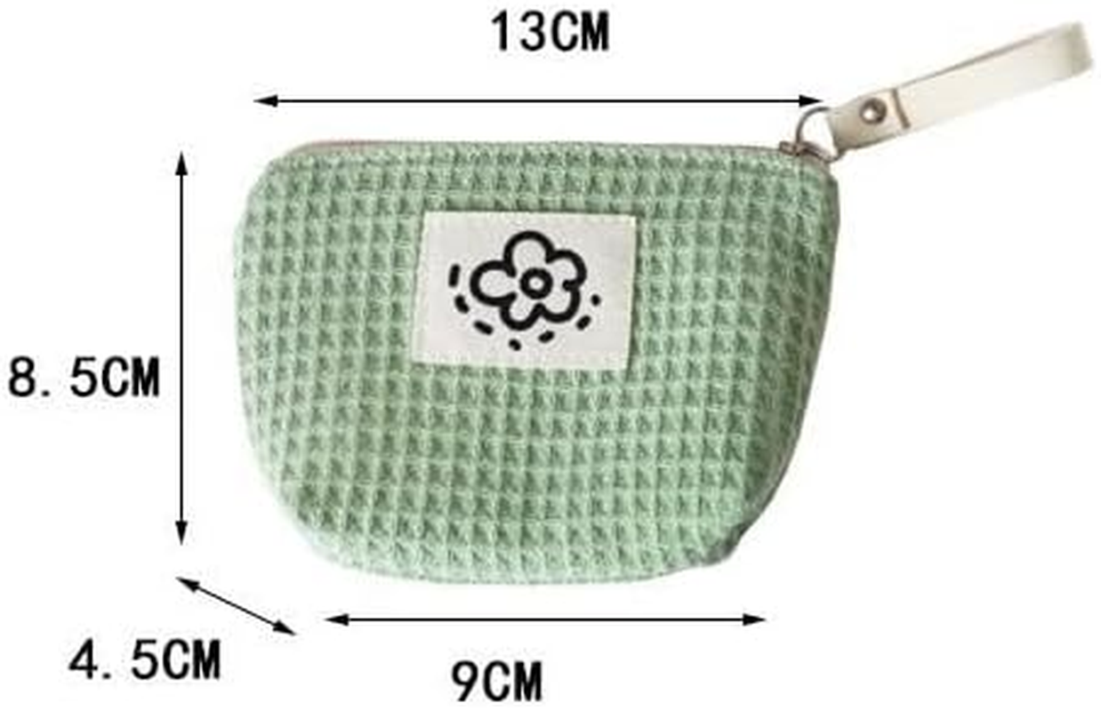 Small Cosmetic Bag,Makeup Bags, Lipstick Pouch Beauty Makeup Lipstick Cosmetic Accessories Organizer Women and Girls (Green, 13 * 8.5Cm) image number 1