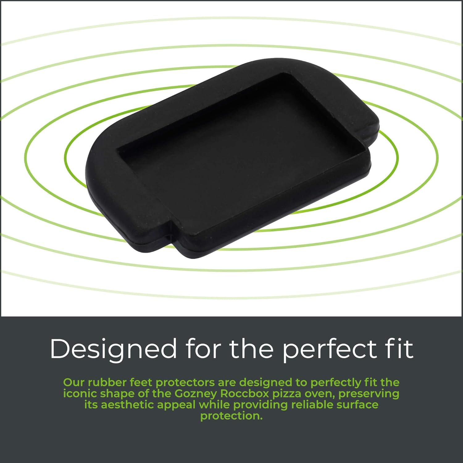 Gozney Roccbox Pizza Oven Black Rubber Feet Surface Protectors Pack of 3 image number 6