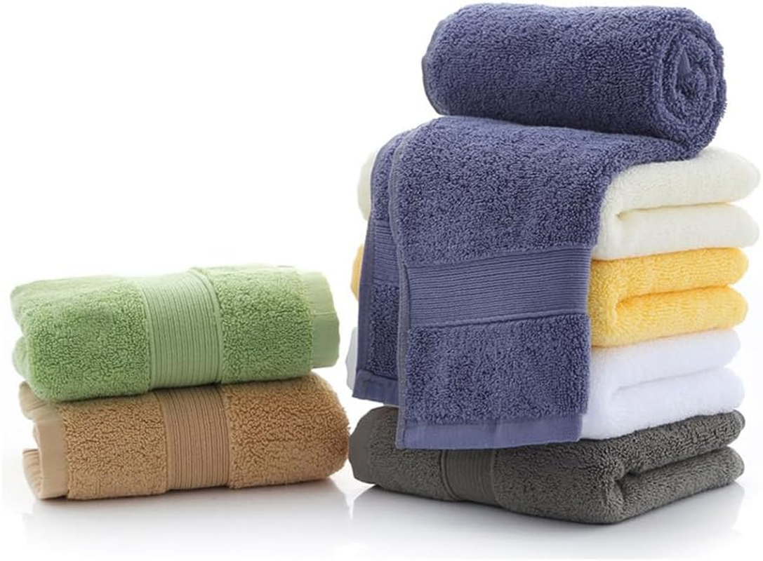 JININQ 700GSM 2Piece Hand Towels -100% Cotton for Bathroom,Kitchen,Beauty,Spa,Gym,Household Face Towel,Highly Absorbent Towels(13.7 X 29.5 Inches) (Blue) - Green image number 3