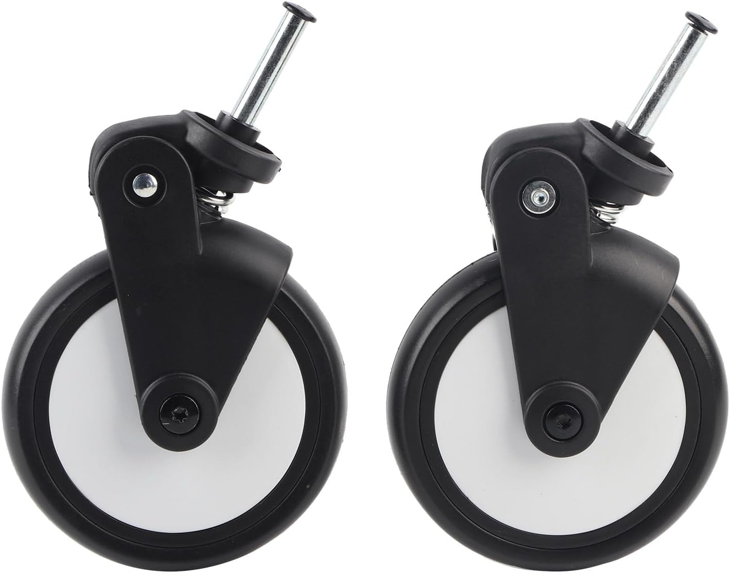 Baby Stroller Wheels, Replacement Wheels for Stroller, Plastic Wheel Replacement, Suitable for Providing Excellent Stability(A Pair of Front Wheels) image number 5