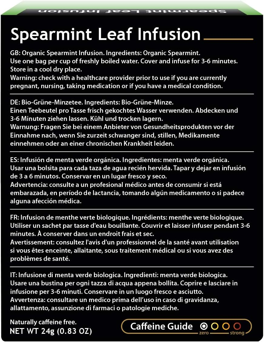 Buddha Teas Organic Non-Caffeine Spearmint Tea 18 Teabags image number 3