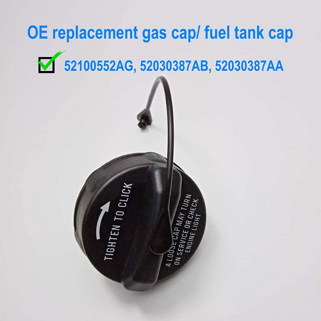 Gas Cap Replace 52100552AG, 52030387AB, 52030387AA for 2003-2018 Jeep Wrangler JK, 2003-2006 Wrangler TJ, Liberty, Cherokee, Compass, Grand Cherokee, Commander, Patriot, Gladiator, Renegade and More image number 2