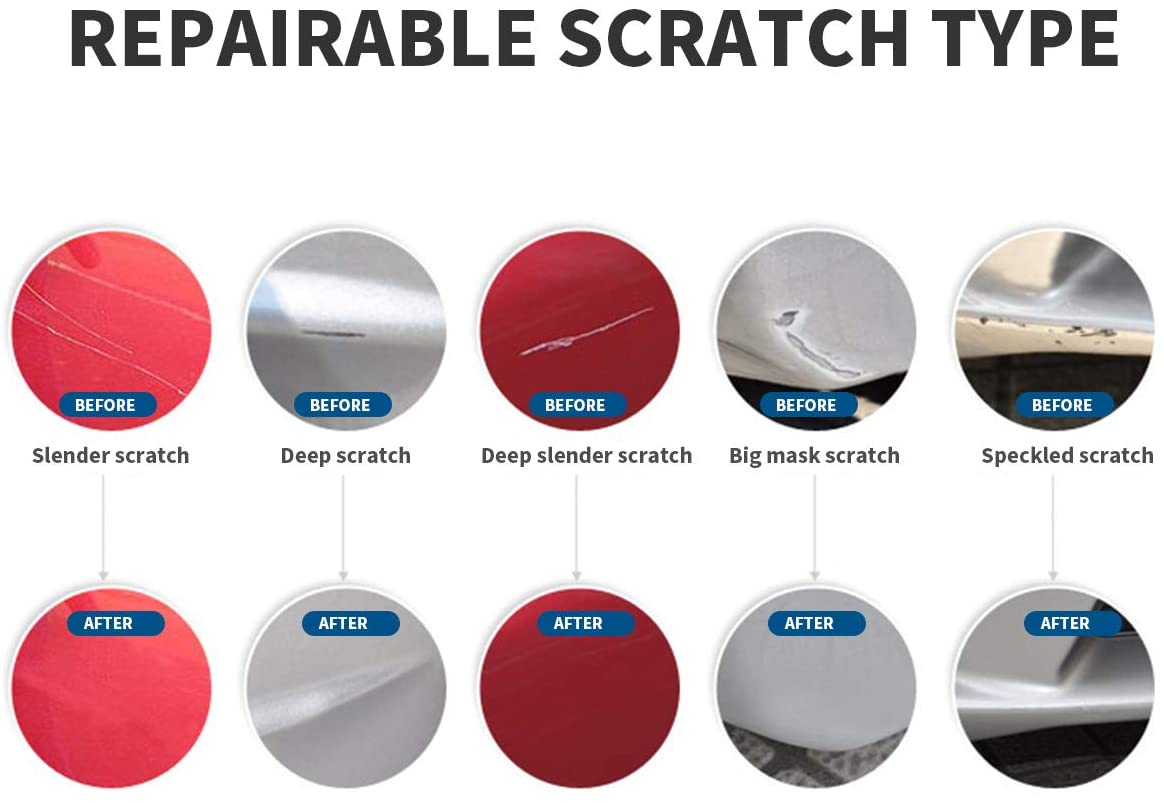 Touch up Paint for Cars Paint Scratch Repair, Waterproof Auto Scratch Remover Pen (Silver Black) image number 3
