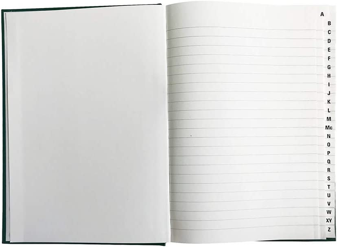 Collins A-Z Index Notebook, 240 Pages, Green