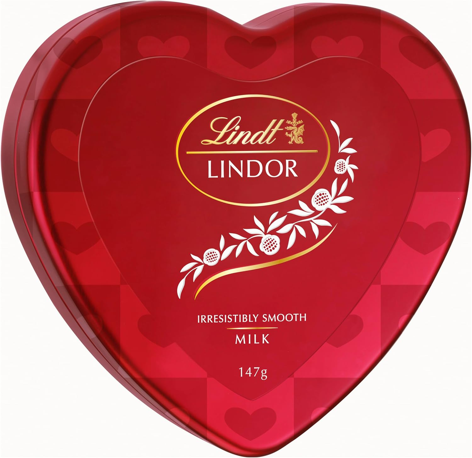 Lindt Lindor Heart Tin Milk Chocolate 147G image number 2