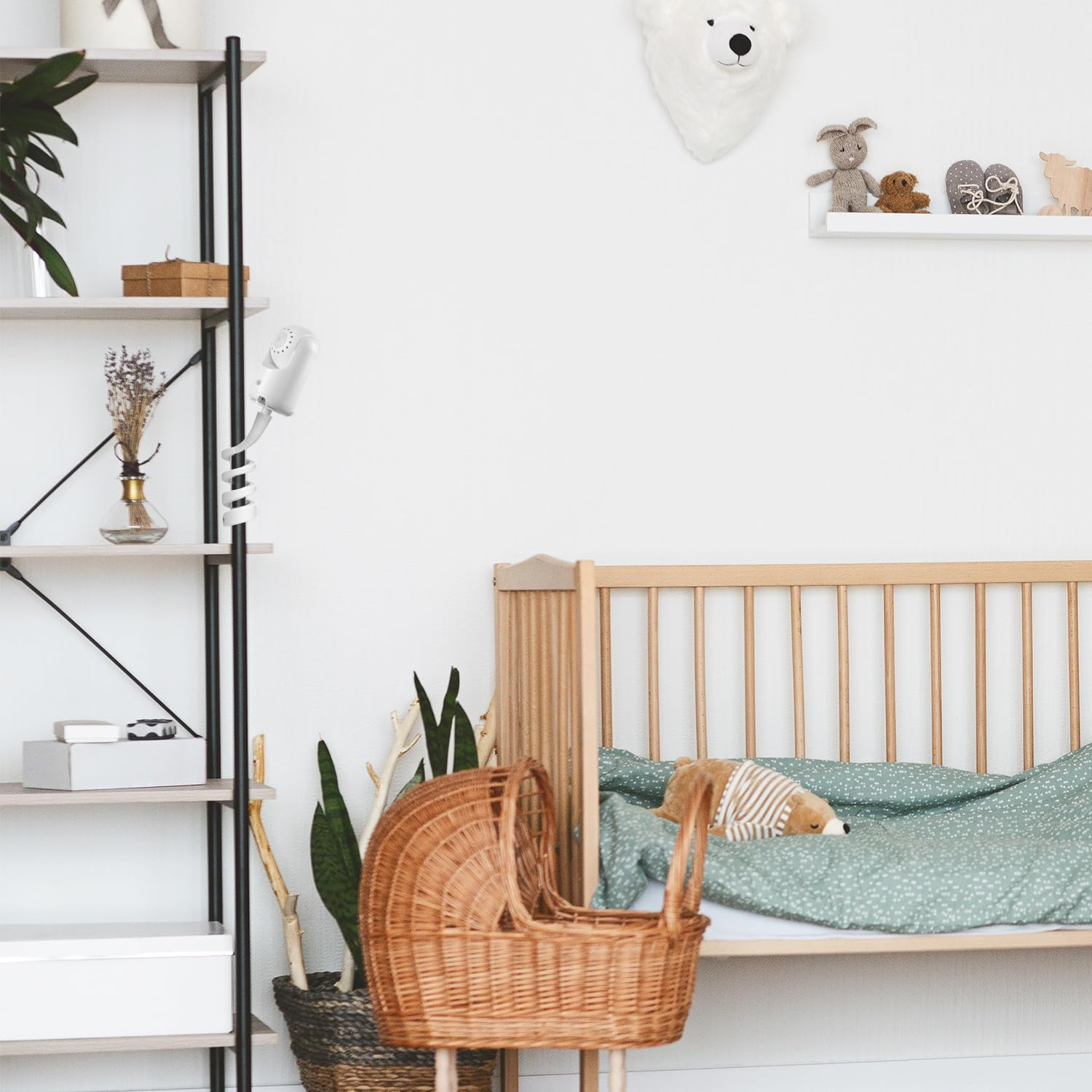 Clamp Mount/Flexibility Mount for Vtech Advanced HQ Max Baby Monitor - Adjustable 40Cm Metal Arm Bracket | Tool-Free Installation | Compatible with Cribs & Furniture (Flexible Mount) image number 2