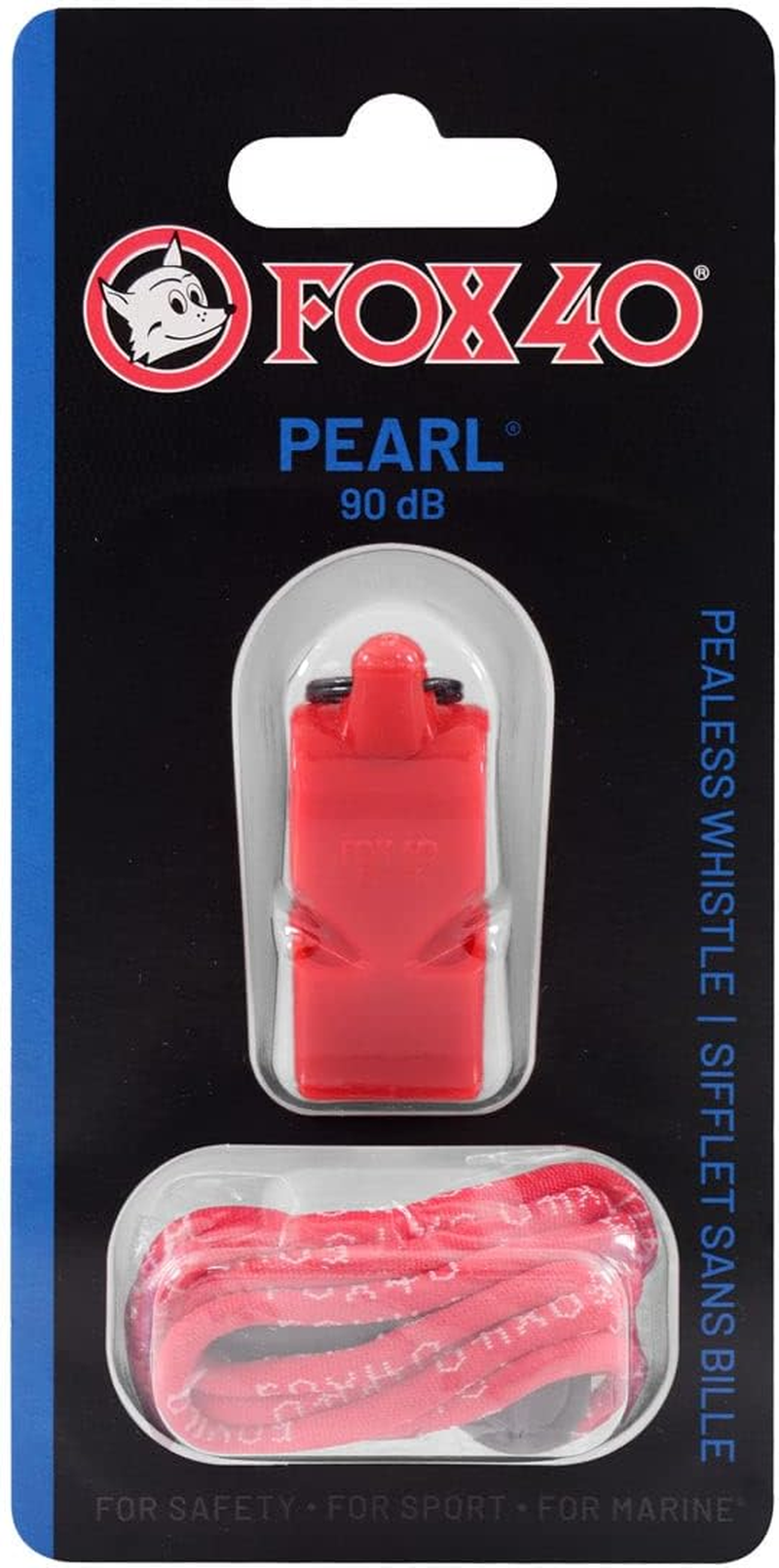 Fox 40 Pearl Safety Whistle and Strap