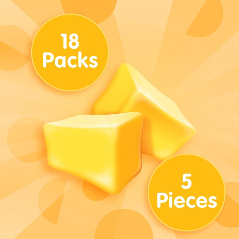 Juicy Fruit Gum Original Bubble Chewing Gum, 5 Count (Pack of 18)