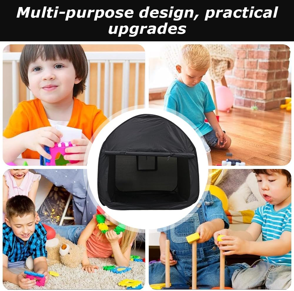 Sensory Tent,Calming Hideout,Blackout Sensory Tents,Sensory Den Tent,For Indoor or Outdoor, Special Needs Dark Tool for Autism Sensory Room Equipment,Helps for SPD, Anxiety, Autism (Style2) image number 6