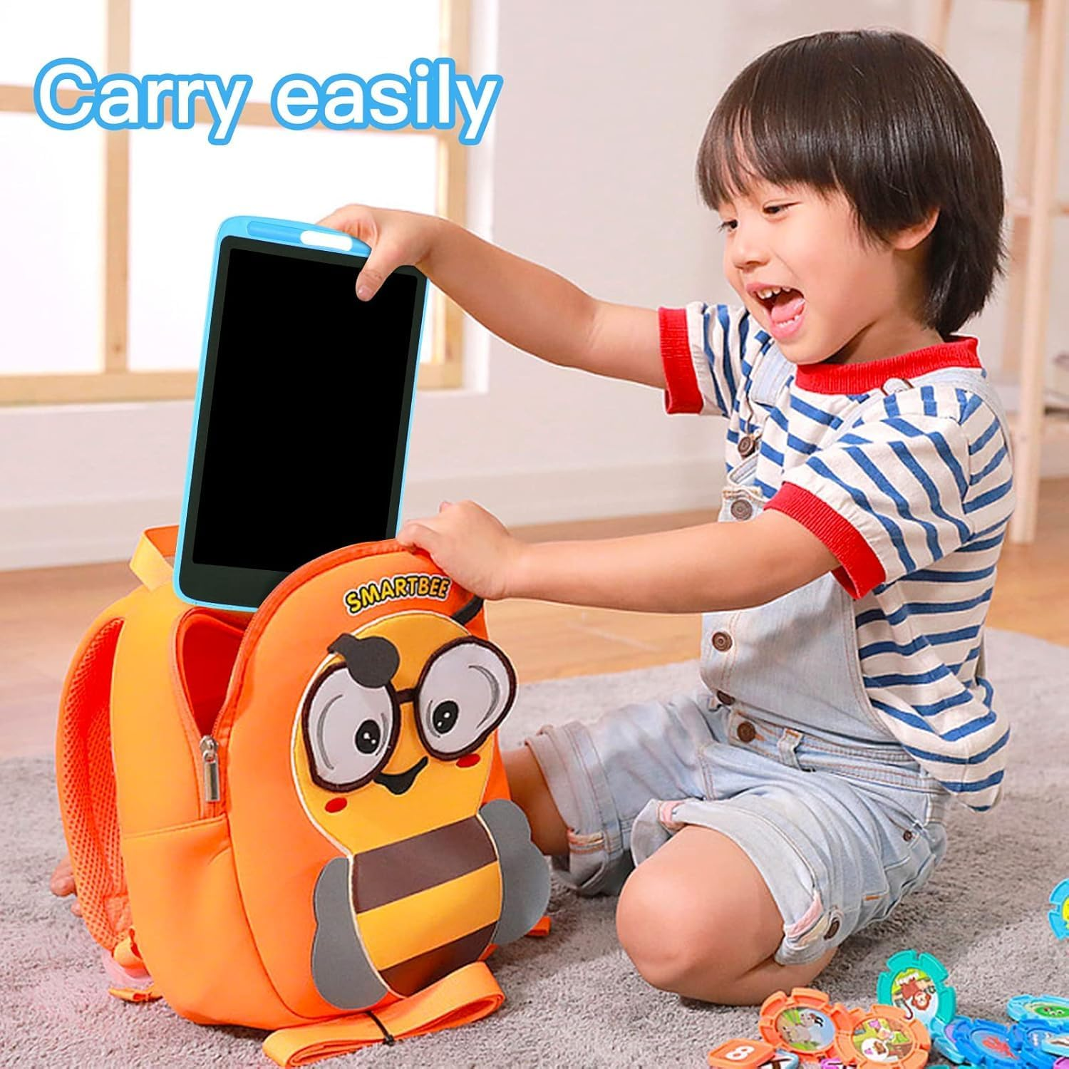 Blueswan Kids Toys, 10Inch Colorful Doodle Board, Stocking Fillers Kids Drawing Pads for 2 3 4 5 6 7 8 Years Old Boys Girls Gifts, Birthday Party School Gifts, Toddlers Travel Activity Learning Toys image number 2