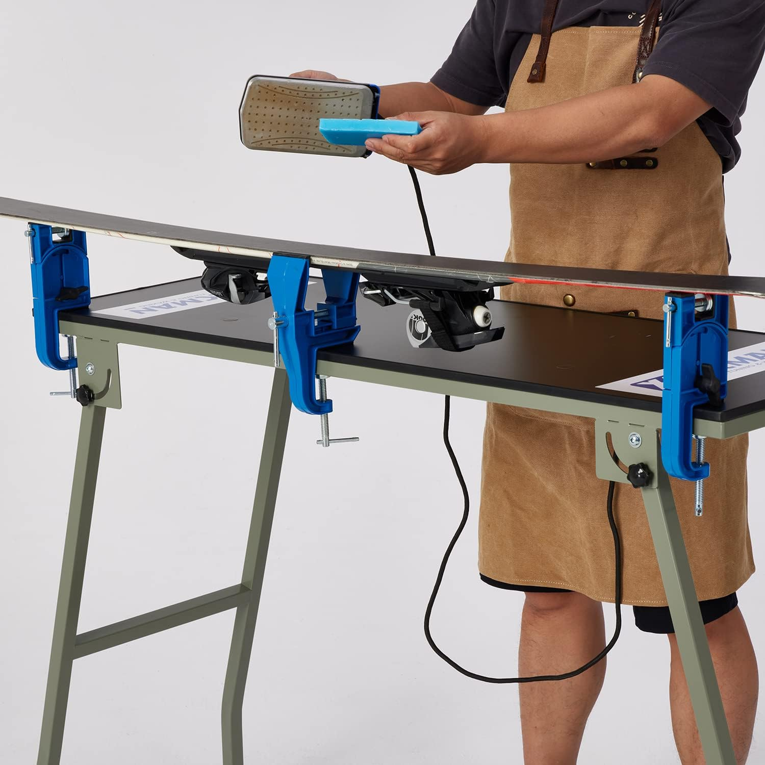 XCMAN All Metal Alpine Ski Vise for Ski Tuning and Waxing Adjustable Angle and Height Durable and Stable image number 5