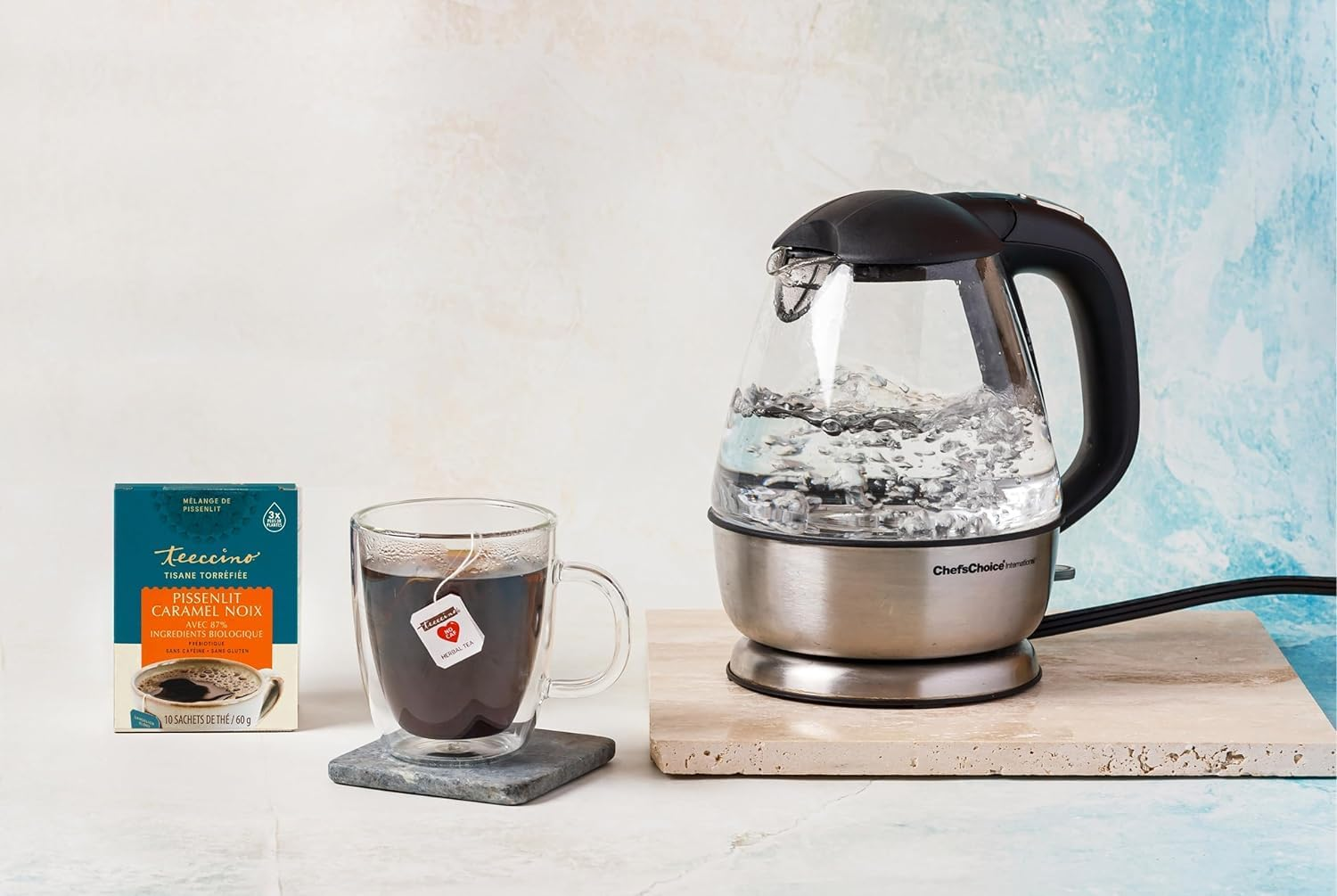 Teeccino Dandelion Caramel Nut Roasted Caffeine Free Chicory Herbal Tea 60 G, 10 Teabags