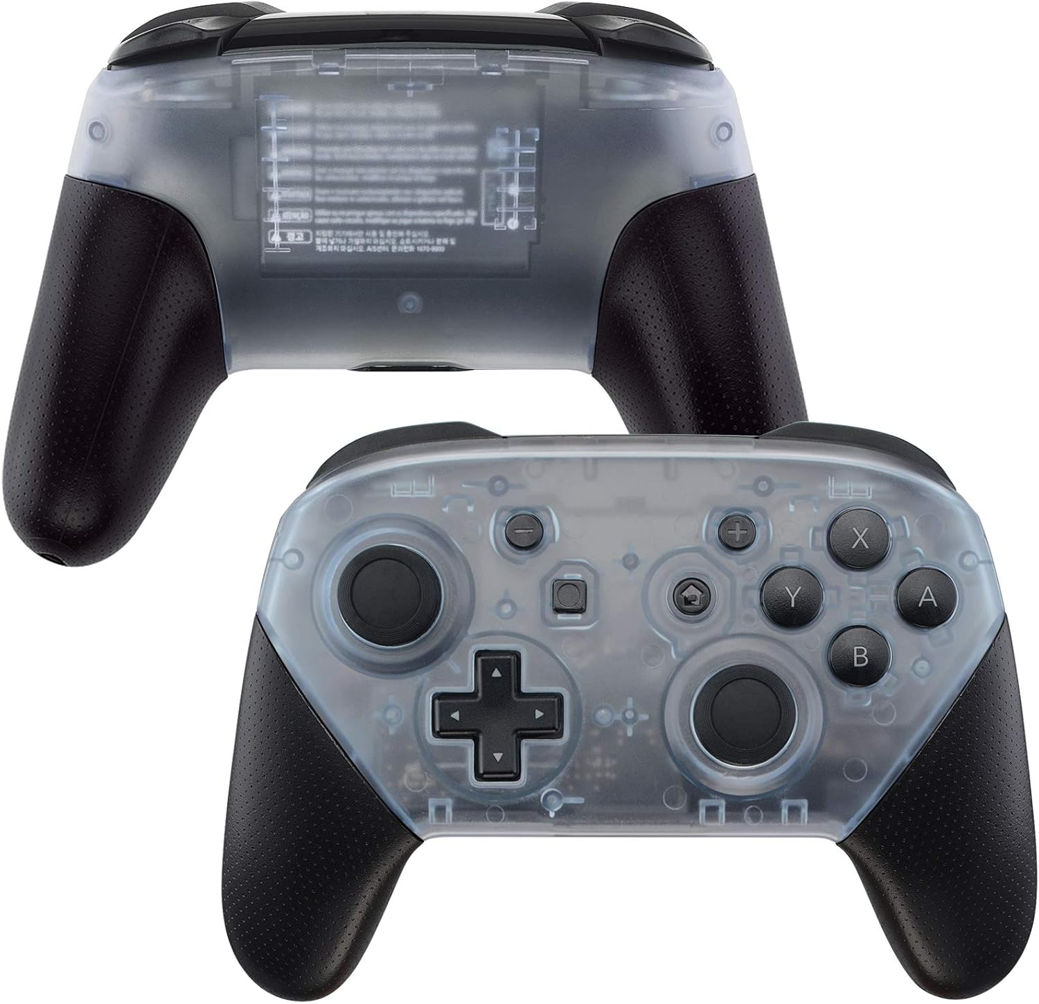 Extremerate Cherry Pink Faceplate and Backplate for Nintendo Switch Pro Controller, DIY Replacement Shell Housing Case for Nintendo Switch Pro - Controller NOT Included