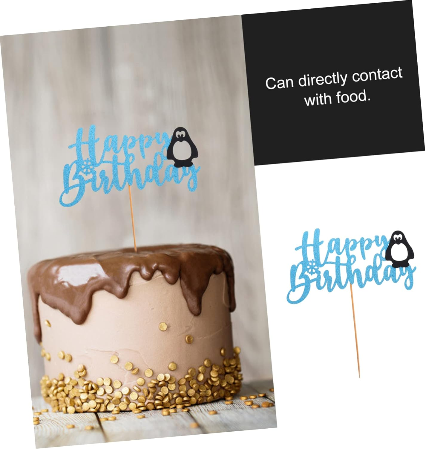 Add Style to Your Party 2Pcs Cake Picks Photo Props and Dessert Toppers image number 2