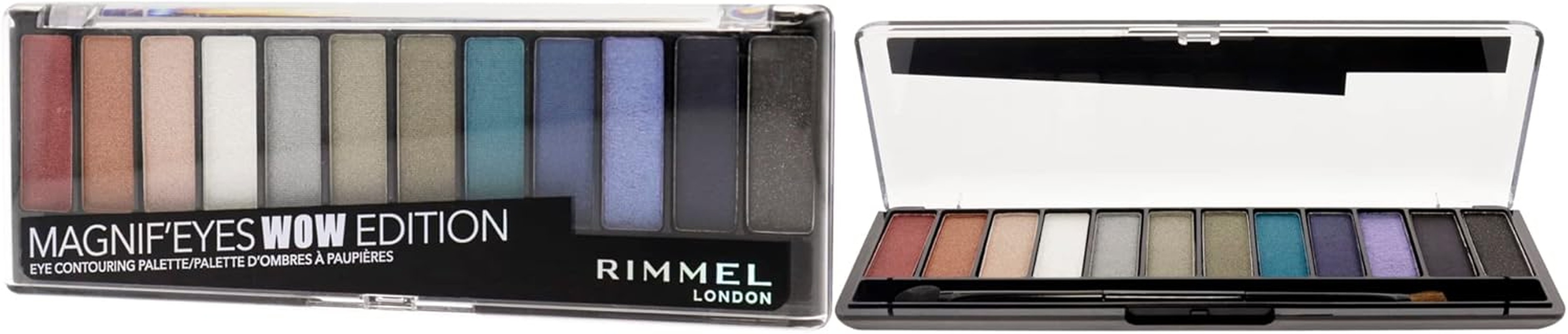 Rimmel Magnif'Eyes Eyeshadow Palette, Wow, 0.5 Ounce, Pack of 1 image number 4