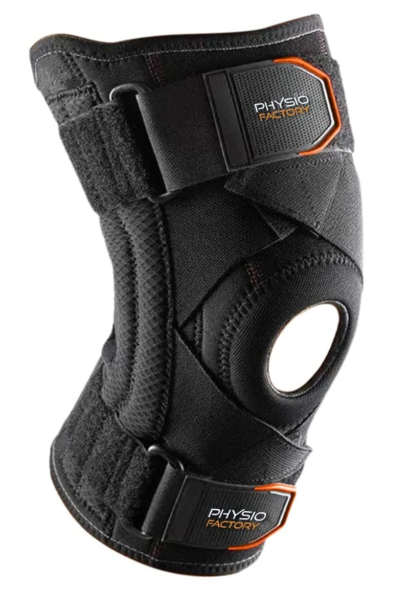 Flexible Lateral Support - Physio Factory - Knee Brace for Sport Use - Comfortable Knee Support with Moderate Level Support - Ideal Knee Brace for Meniscus Tear and Dual Patella Knee Strap. Helps ACL, LCL & MCL Injury (S) image number 4
