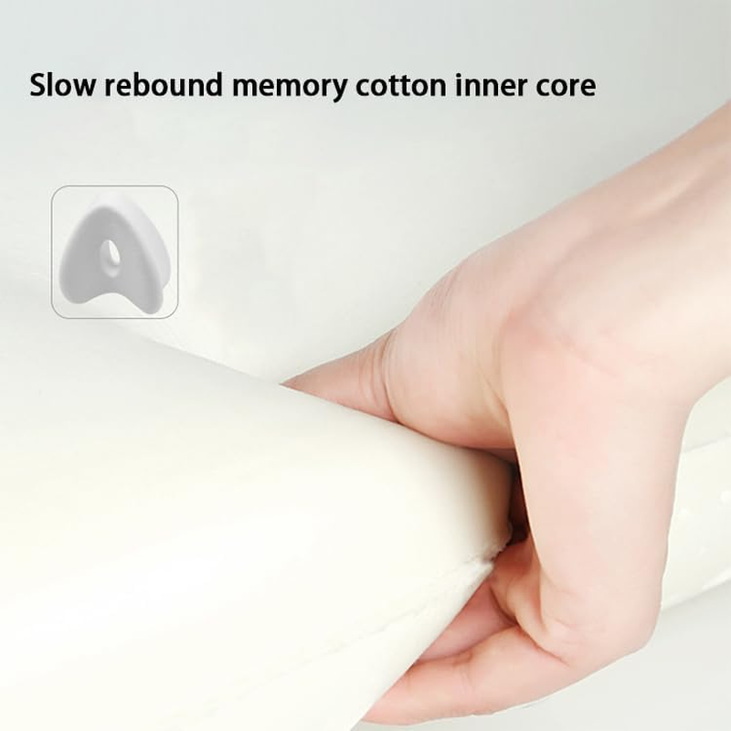 Bamboo Fiber Shaped Memory Foam Leg Pillow for Home Use, Dormitory, Pregnant Women - Leg Pillow with Memory Foam Core to Improve Leg Shape, Knee Pillow for Side Sleepers image number 5