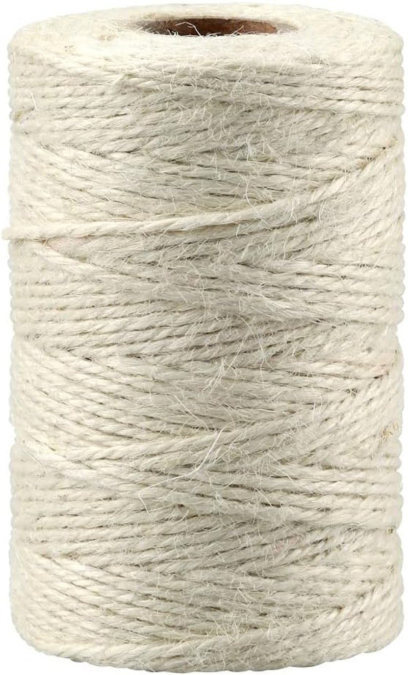 Jijacraft Jute String Coloured Craft Cord Garden Cord Decorative Cord 2 Mm X 100 M for DIY Crafts Gardening Gifts Packaging (Beige)