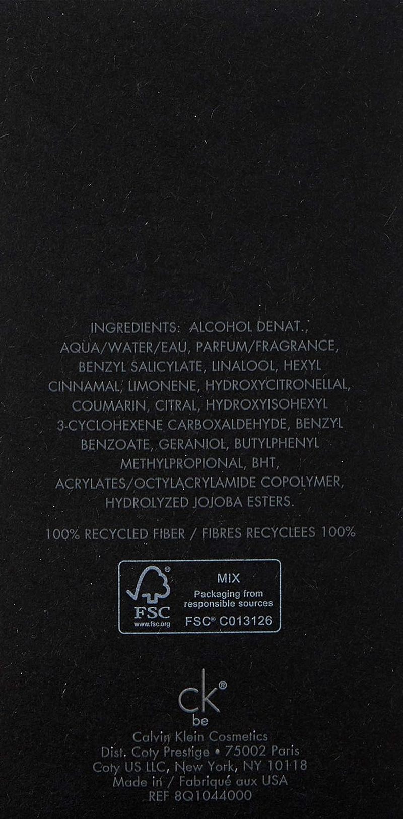 Calvin Klein CK Be Eau De Toilette for Women, 100Ml image number 1