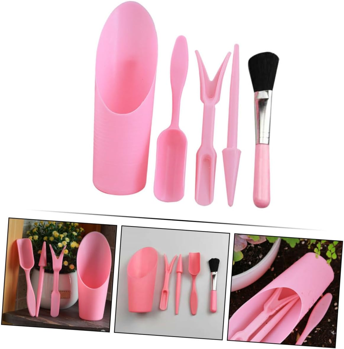 1Set Multi-Functional Planting Tool Easy to Use Flower Gardening Accessories for Spaces for Transplanting and Bonsai Care Compact Stylish Gardening Tools image number 4
